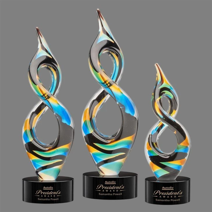 Flame-Fused Infinity Loop Artglass high quality