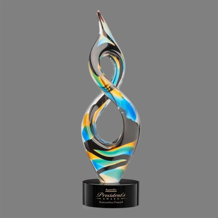 Flame-Fused Infinity Loop Artglass suppliers